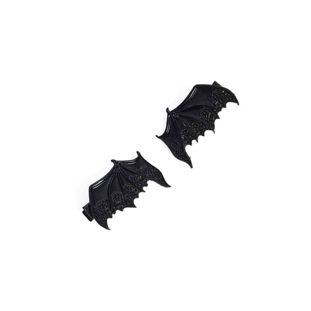 Banned - Batwing Hair clip - Black